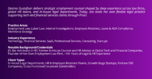 Provider Spotlight: Desiree Gustafson on Delivering Employment Counsel That Moves with the Business 